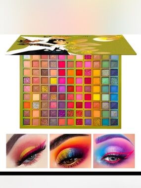 Vibrant 120-Color Eyeshadow Palette - Multi-Color